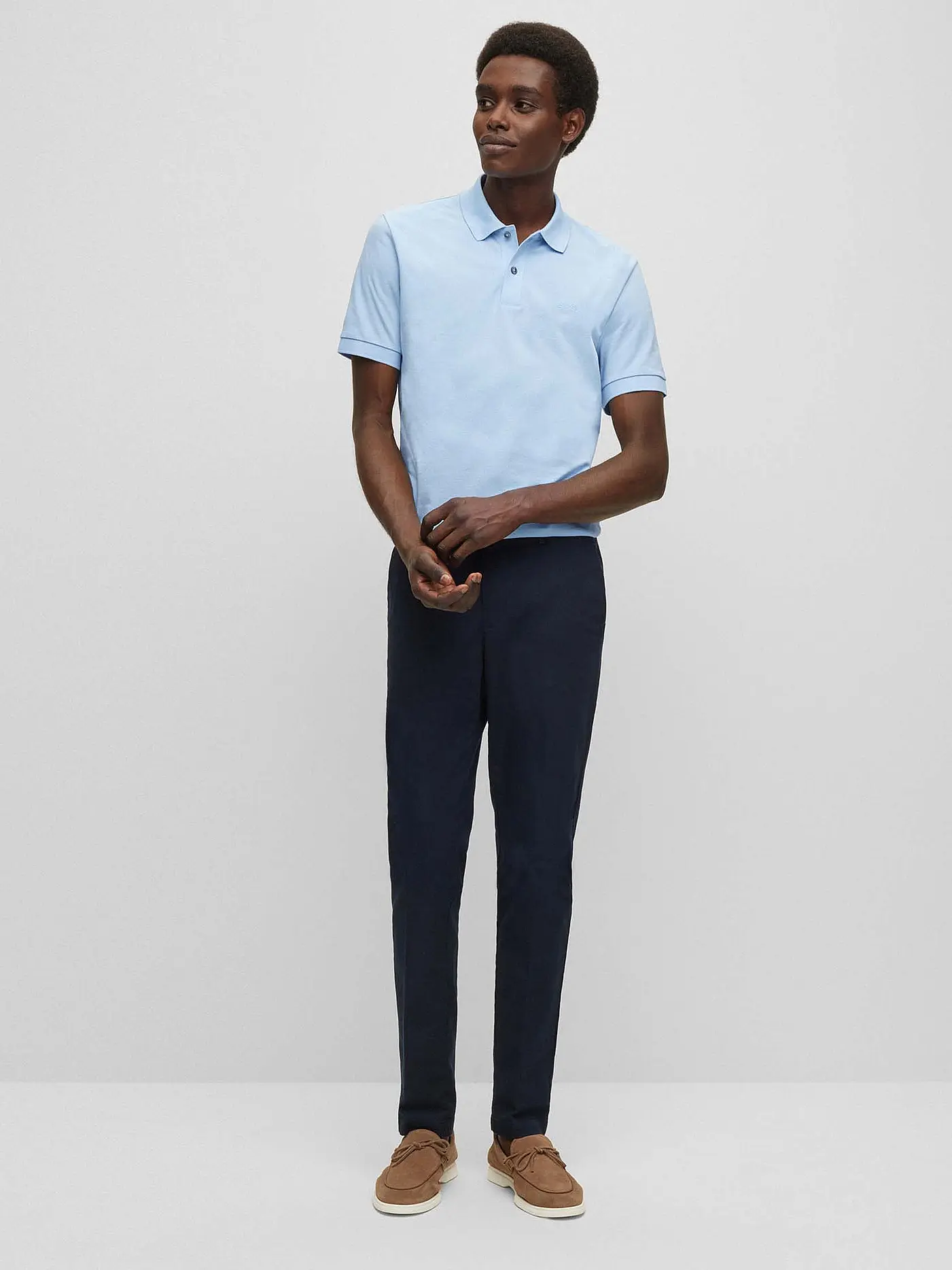 BOSS | Poloshirt Regular Fit PALLAS | hellblau